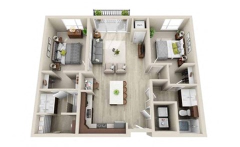 71 France Edina MN 2 Bedroom 2 Bath loft